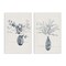 Stupell Industries Striped Floral Table Vase 2 pc Canvas Wall Art Set Design by Yuyu Pont